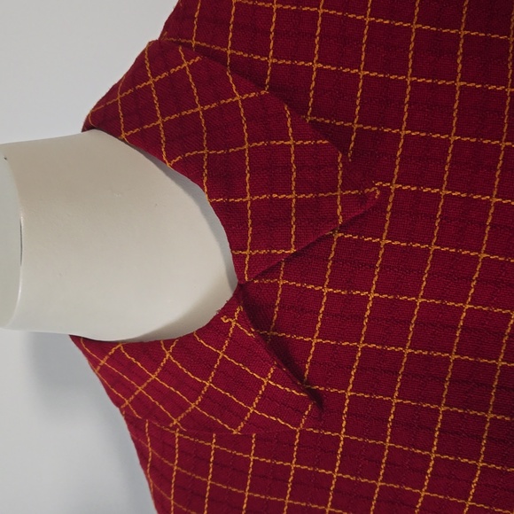 Refashioned Vintage Checker Shirt (S/M) ♻️🧵 - Picture 3 of 7